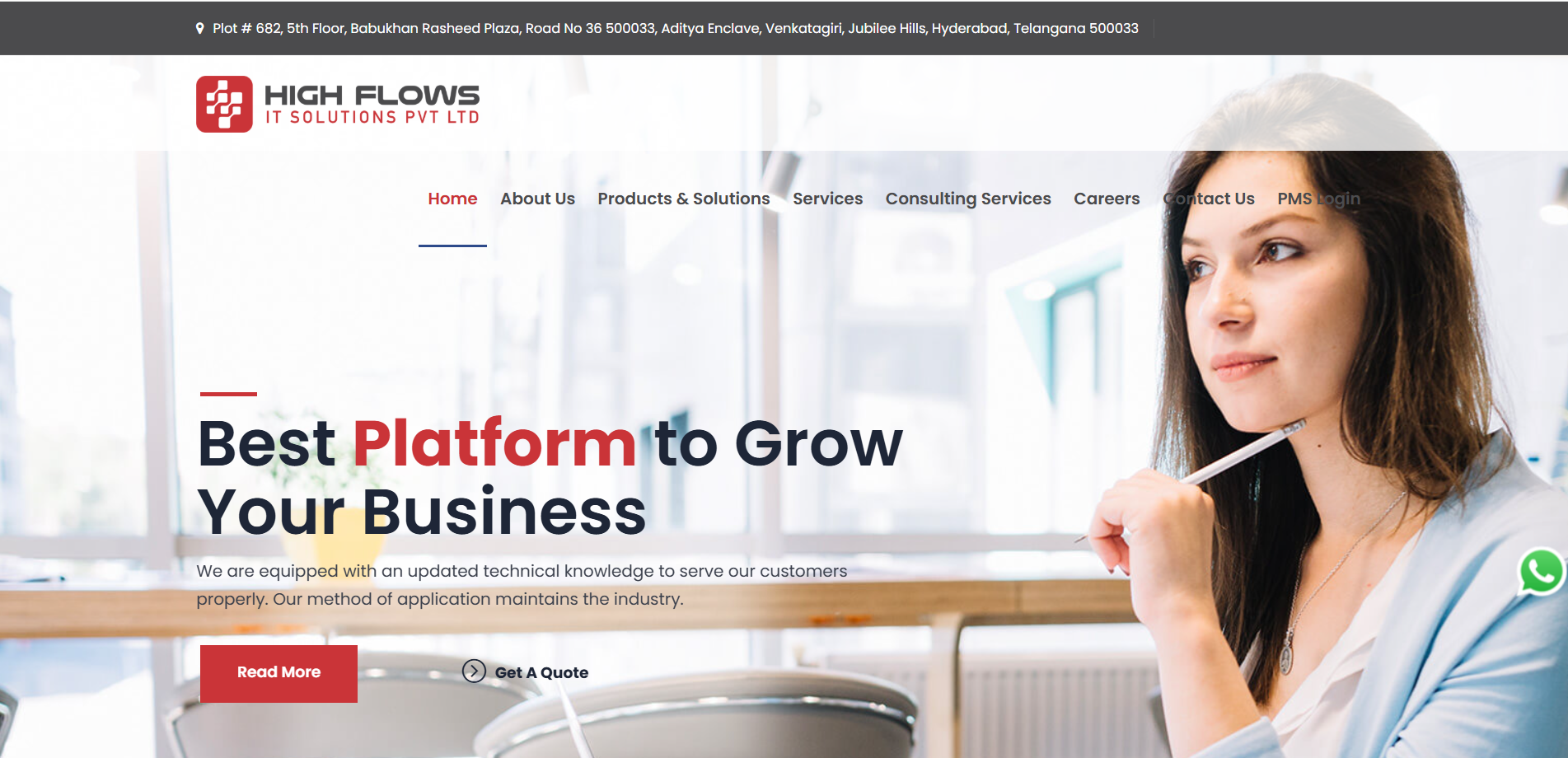 High Flow Sitsolutions Website